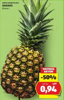 Hofer Ananas Klasse I Angebot