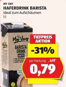 Hofer My Vay Haferdrink Barista Angebot