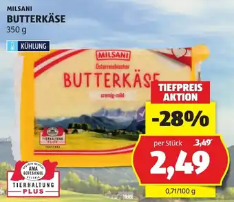 Hofer Milsani Butterkäse Angebot