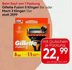 Spar Gillette Fusion 5 Klingen Angebot