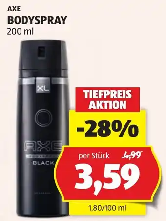 Hofer Axe Bodyspray Angebot