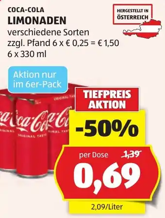 Coca-Cola Limonaden