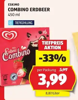 Hofer Eskimo Combino Erdbeer Angebot