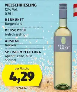 Hofer Flat Lake Welschriesling Angebot