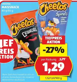Hofer Cheetos Maissnack Angebot