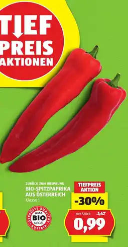 Hofer Bio-Spitzpaprika Angebot