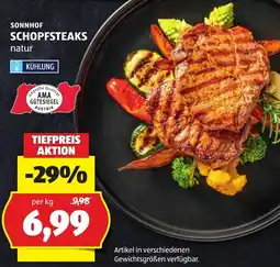 Hofer Sonnhof Schopfsteaks natur Angebot