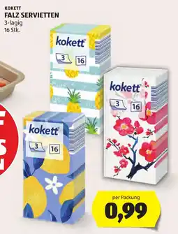 Hofer kokett Falz Servietten Angebot