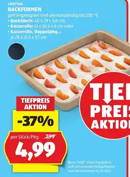 Hofer Crofton Backformen Angebot