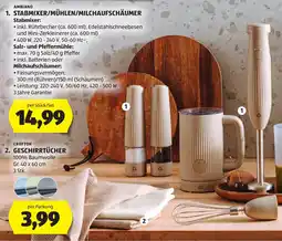 Hofer Ambiano Stabmixer/Mühlen/Milchaufschäumer Angebot