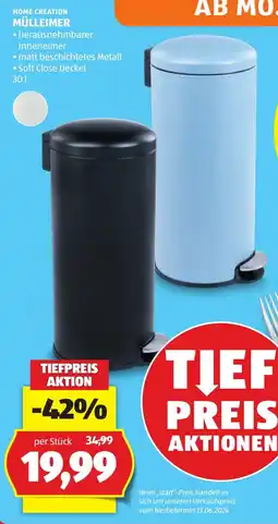 Hofer Home Creation Mülleimer Angebot