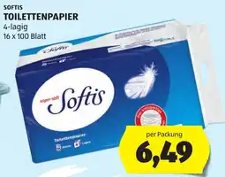 Hofer Softis Toilettenpapier Angebot