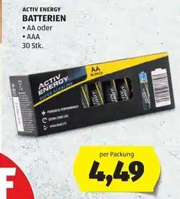 Hofer Activ Energy Batterien Angebot
