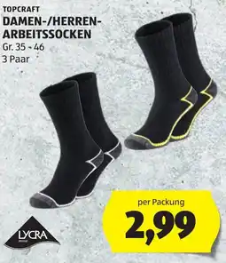 Hofer Topcraft Damen-/Herren-Arbeitssocken Angebot