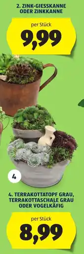 Hofer Terrakottatopf Grau, Terrakottaschale Grau oder Vogelkäfig Angebot