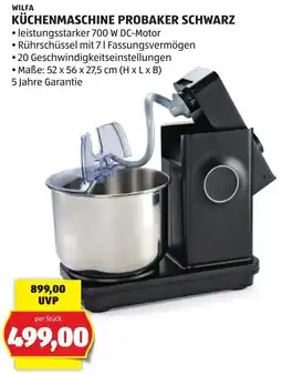 Hofer Wilfa Küchenmaschine Probaker Schwarz Angebot