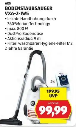 Hofer AEG Bodenstaubsauger VX6-2-IW5 Angebot