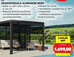 Hofer Designpergola Aluminium Nero Angebot