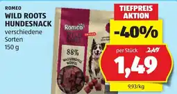Hofer Romeo Wild Roots Hundesnack Angebot