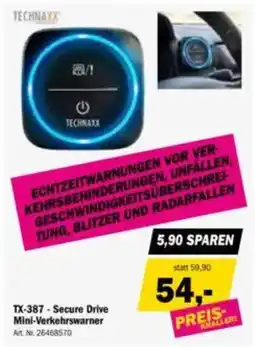 Forstinger Technaxx Secure Drive Mini-Verkehrswarner Angebot
