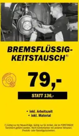 Forstinger Bremsflüssigkeitstausch Angebot
