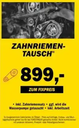 Forstinger Zahnriementausch Angebot