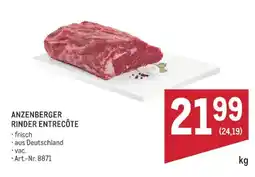 Metro Anzenberger Rinder Entrecôte Angebot