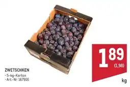 Metro Zwetschken Angebot