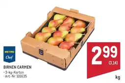 Metro Metro Chef Birnen Carmen Angebot