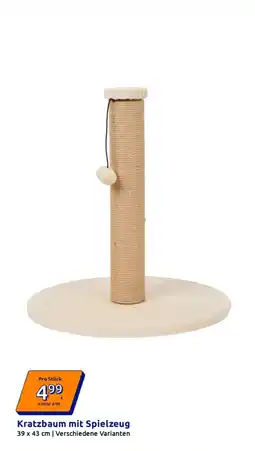 Action Kratzbaum mit Spielzeug Angebot
