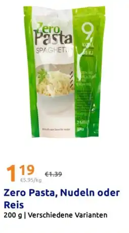 Action Zero pasta, nudeln oder reis Angebot