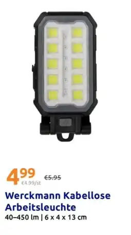 Action Werckmann Kabellose Arbeitsleuchte Angebot