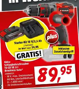 Bauhaus Akku schlagbohrschrauber te cd 18 li i brushless-solo Angebot