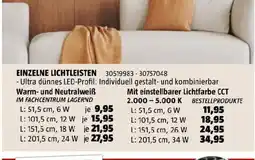 Bauhaus Einzelne lichtleisten Angebot