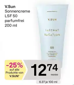 Bipa V.sun sonnencreme lsf 50 parfumfrei Angebot