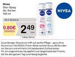 Bipa Nivea deo-spray Angebot