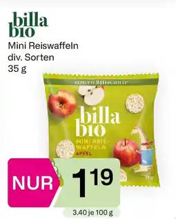 Bipa Billa bio mini reiswaffeln div. sorten Angebot