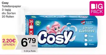 Bipa Cosy Toilettenpapier Angebot