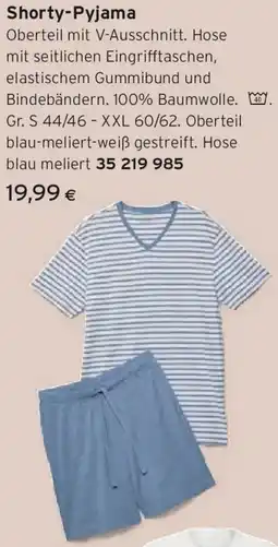Tchibo Eduscho Shorty-Pyjama-Set Angebot