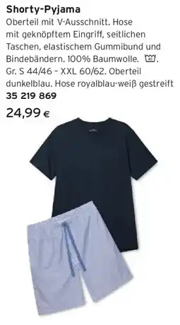 Tchibo Eduscho Shorty-Pyjama-Set Angebot
