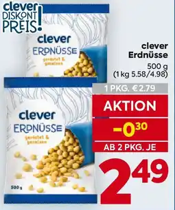 Billa Clever erdnüsse Angebot