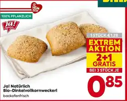 Billa Ja! Natürlich Bio-Dinkelvollkornweckerl Angebot