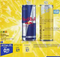 Metro Red bull energy drink Angebot