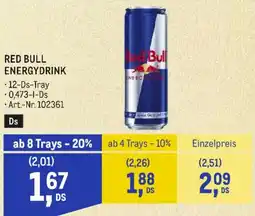 Metro Red Bull Energydrink Angebot