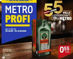 Metro Jägermeister Kräuterlikör Angebot
