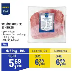 Metro Schönbrunner Schinken Angebot