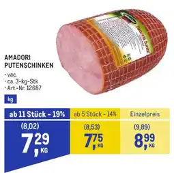 Metro Amadori Putenschinken Angebot