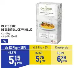 Metro Carte d'Or Dessertsauce Vanille Angebot