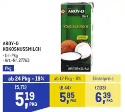 Metro AROY-D Kokosnussmilch Angebot