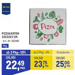 Metro Pizza Karton Angebot